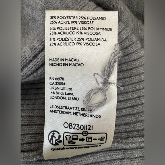 Anthropologie Charcoal Quilted Midi Dress - Picture 16 of 16